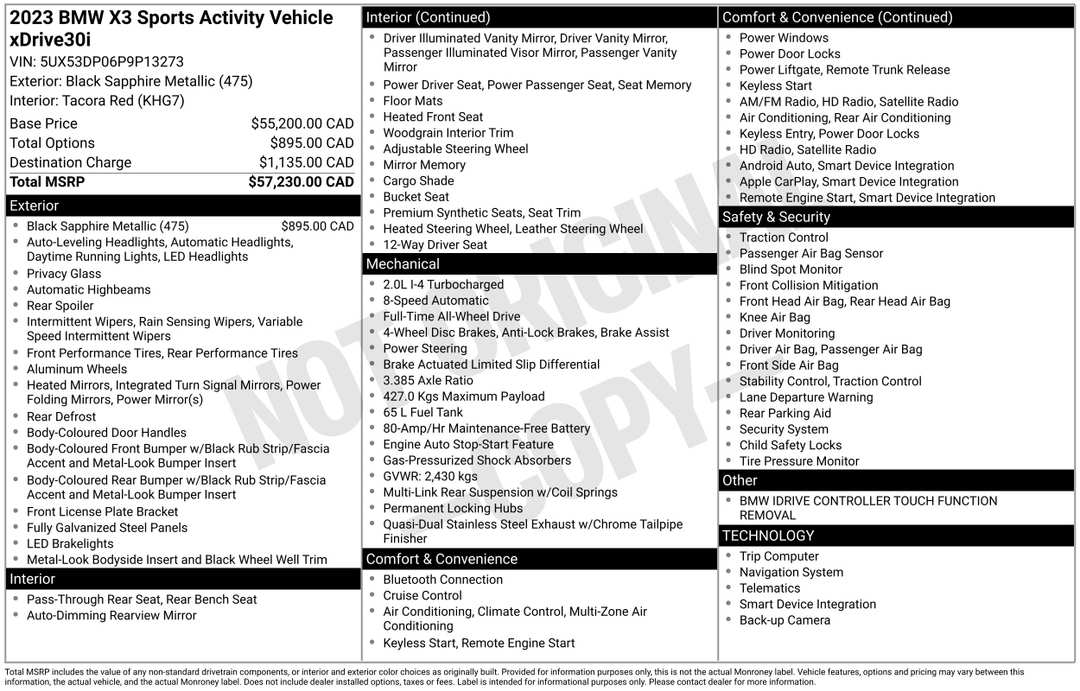 2023 BMW X3 xDrive30i - Image 2