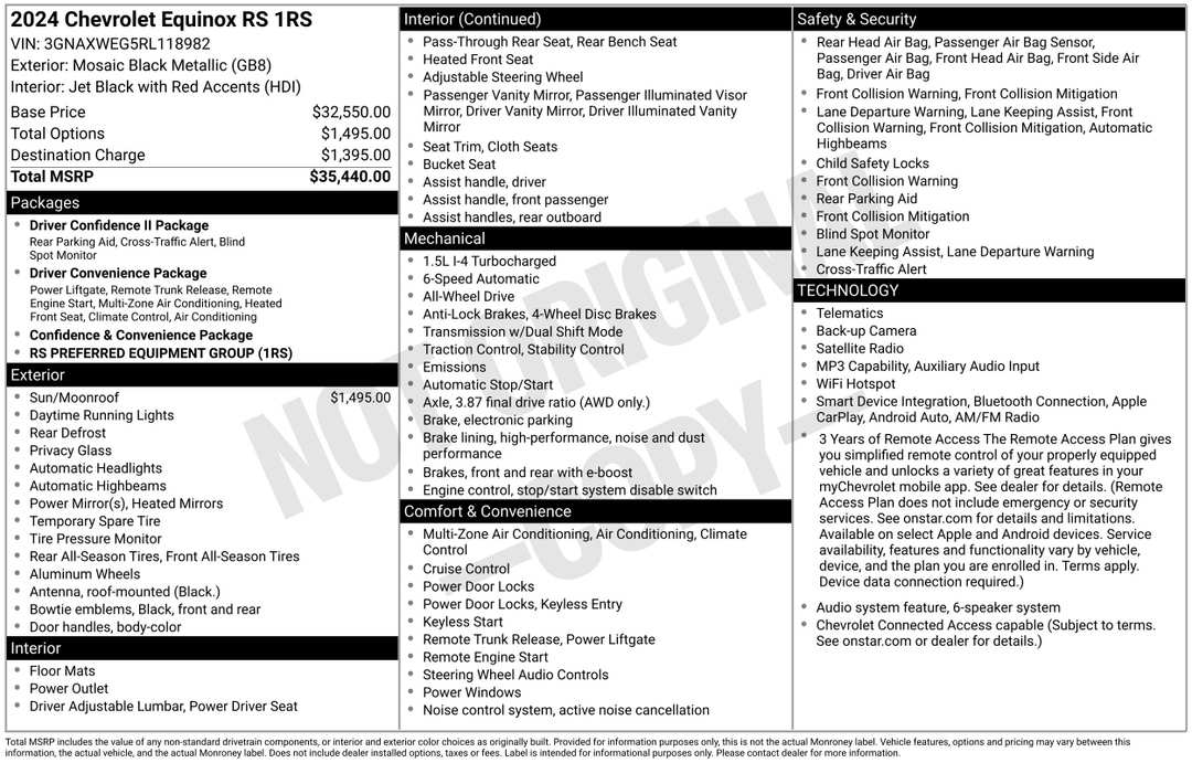 2024 Chevrolet Equinox RS - Image 2