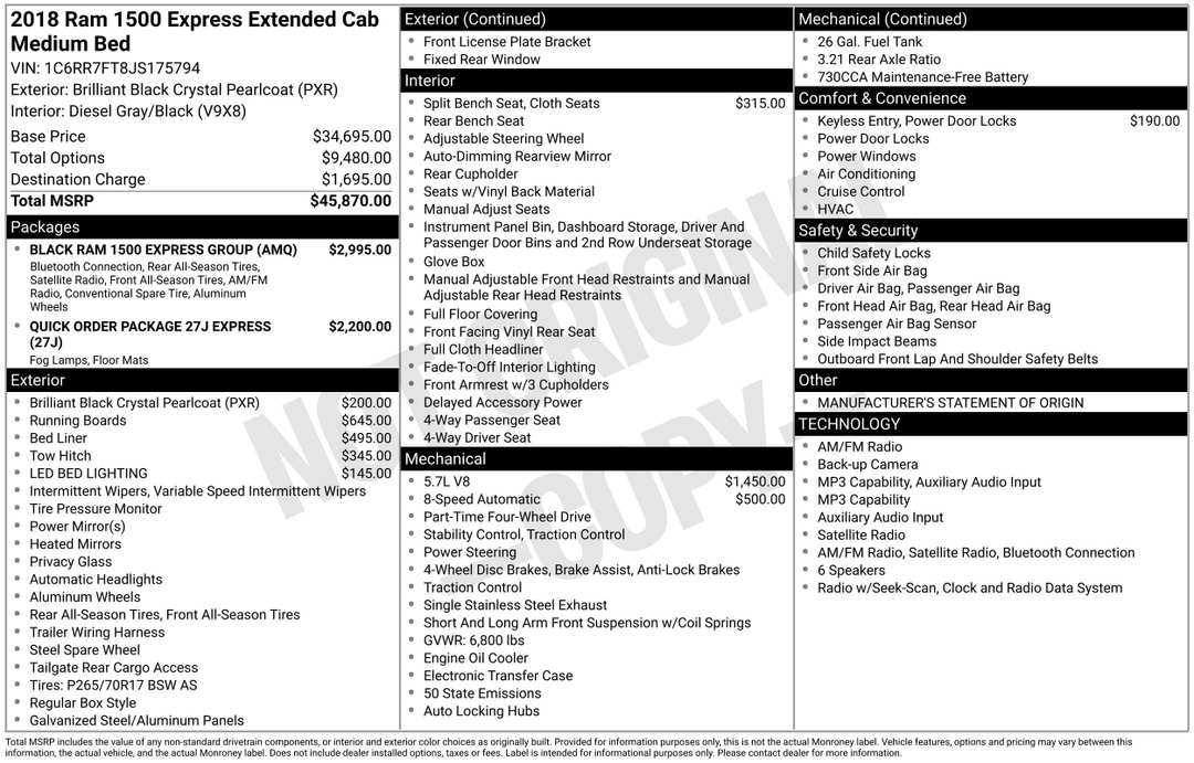 2018 Ram 1500 Express - Image 3