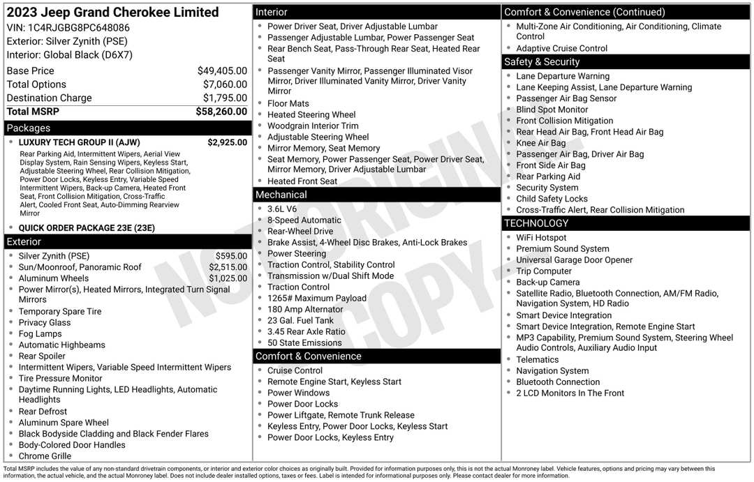 2023 Jeep Grand Cherokee Limited - Image 3