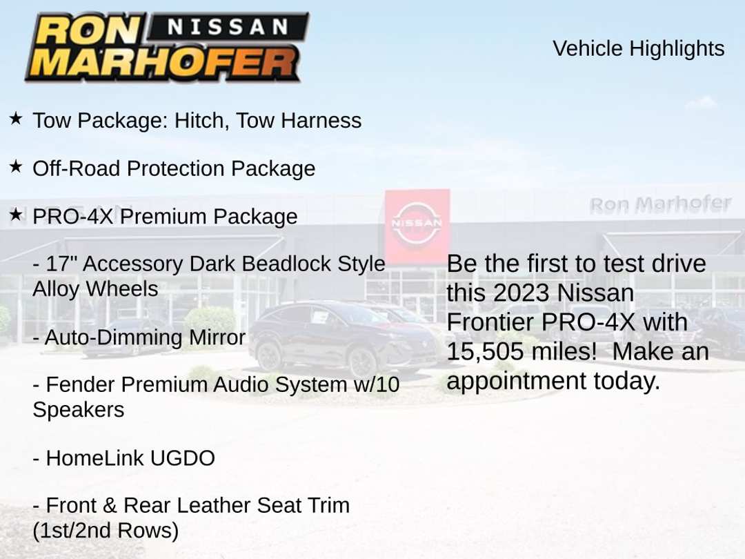 2023 Nissan Frontier PRO4X - Image 2