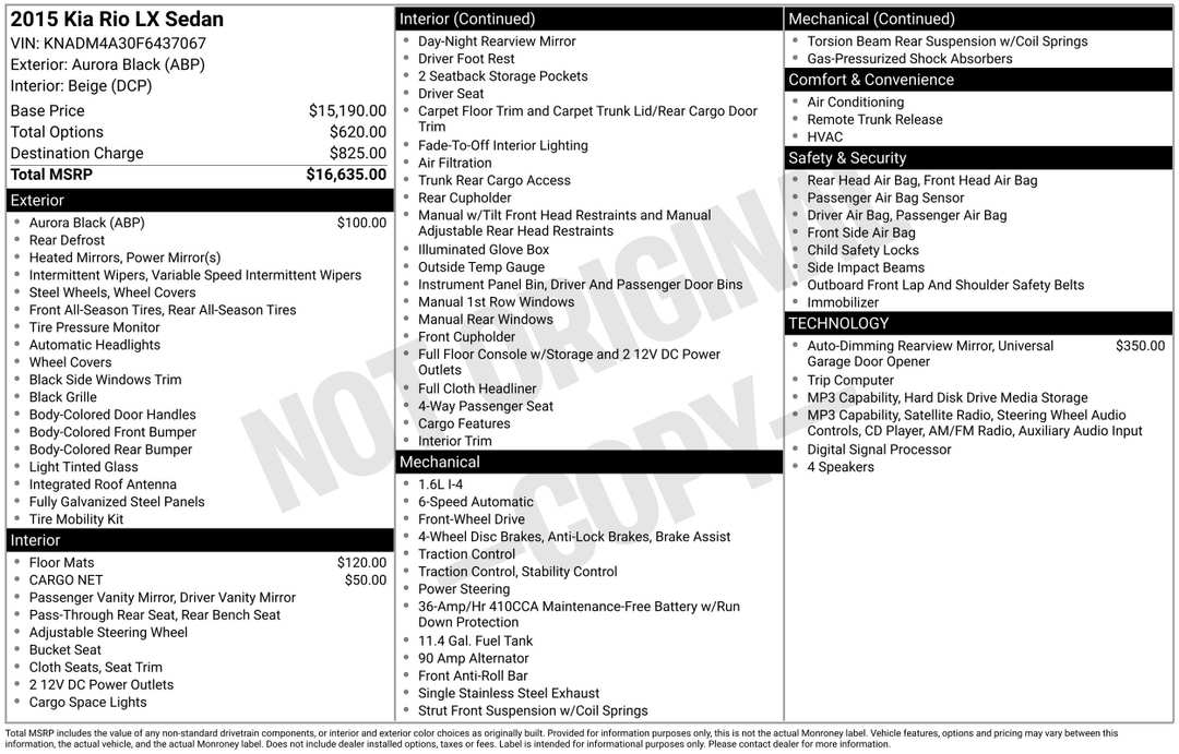 2015 Kia Rio LX - Image 3